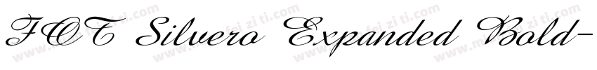 FOT Silvero Expanded Bold字体转换